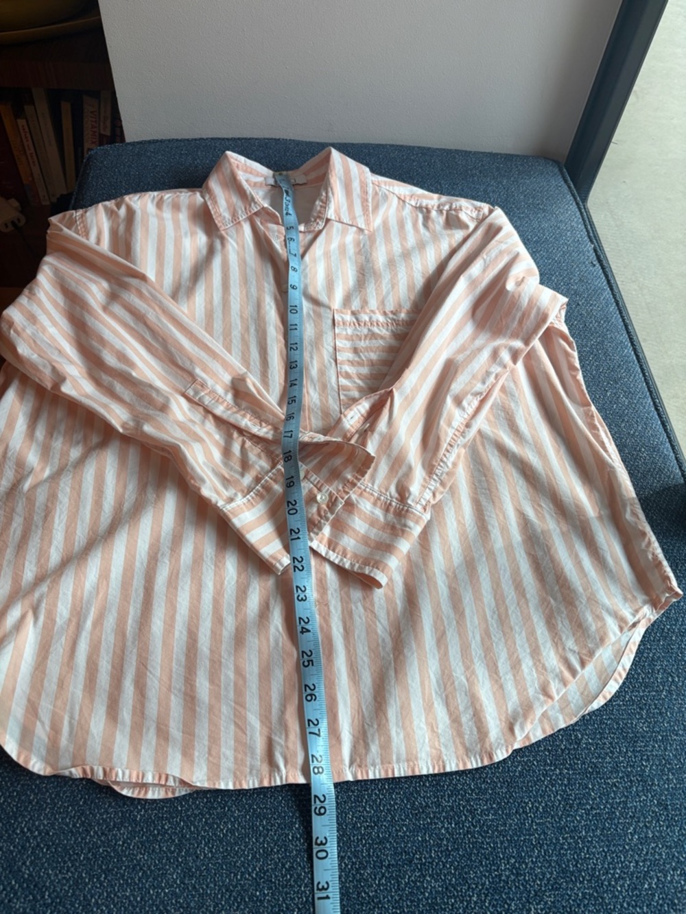 AYR:  The Deep End Shirt, Size M, Cherry Blossom Stripe - Picture 8 of 8